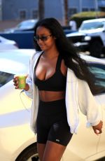 HAILEY BIEBER and JUSTINE SKYE Out for Coffee in West Hollywood 06/22/2023