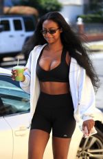 HAILEY BIEBER and JUSTINE SKYE Out for Coffee in West Hollywood 06/22/2023