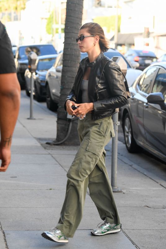 HAILEY BIEBER Out for Dinner at a Sushi Bar in Los Angeles 06/21/2023
