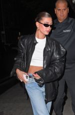 HAILEY BIEBER Out for Dinner at Emilio