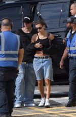 HAILEY BIEBER Takes a Helicopter Out of Manhattan 06/18/2023