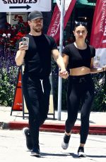 HAYLEY ERBERT and Derek Hough Out for Lunch in Studio City 06/18/2023