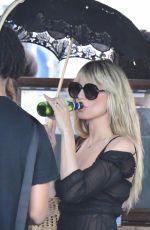 HEIDI KLUM and Tom Kaulitz at a Gondola Ride in Venice 06/20/2023