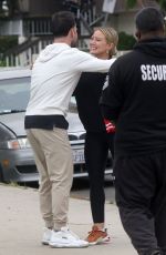 HILARY DUFF Meets up with Her Ex-husband Mike Comrie at Park in Los Angeles 06/09/2023
