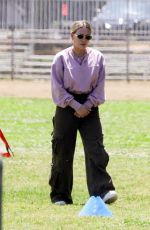 HILARY DUFF Out at a Local Park in Los Angeles 06/16/2023