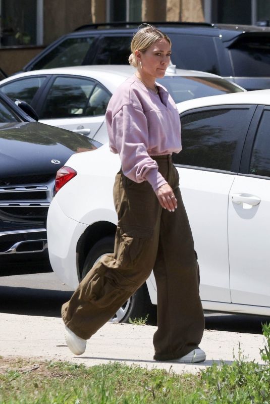 HILARY DUFF Out at a Local Park in Los Angeles 06/16/2023