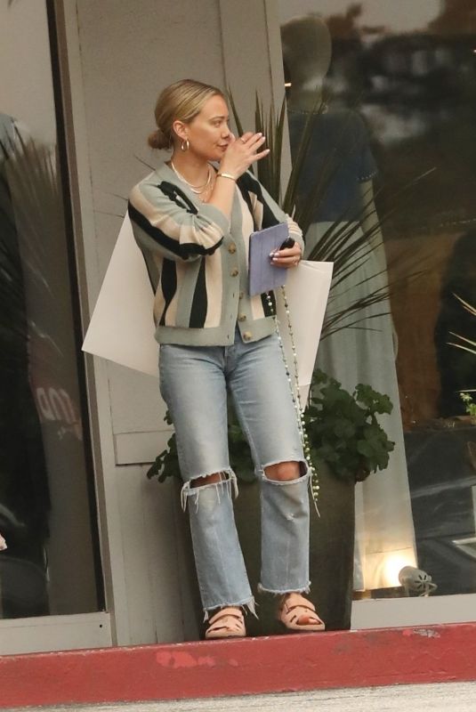 HILARY DUFF Out Shopping in Beverly Hills 06/14/2023