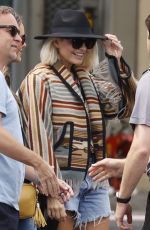HOLLY WILLOGHBY Out with Husband and Friends Catching a Helicopter to Glastonbury 06/23/2023
