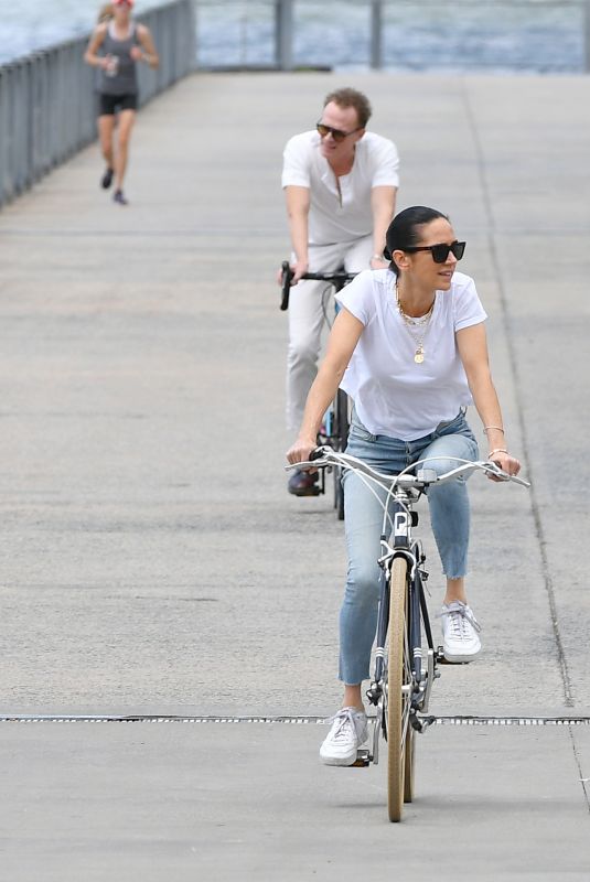 JENNIFER CONNELLY on a Bike Ride in New York 06/19/2023