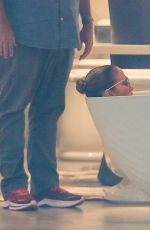 JENNIFER LOPEZ Slips Into a Bathtub at Kohler Store in Los Angeles 06/29/2023