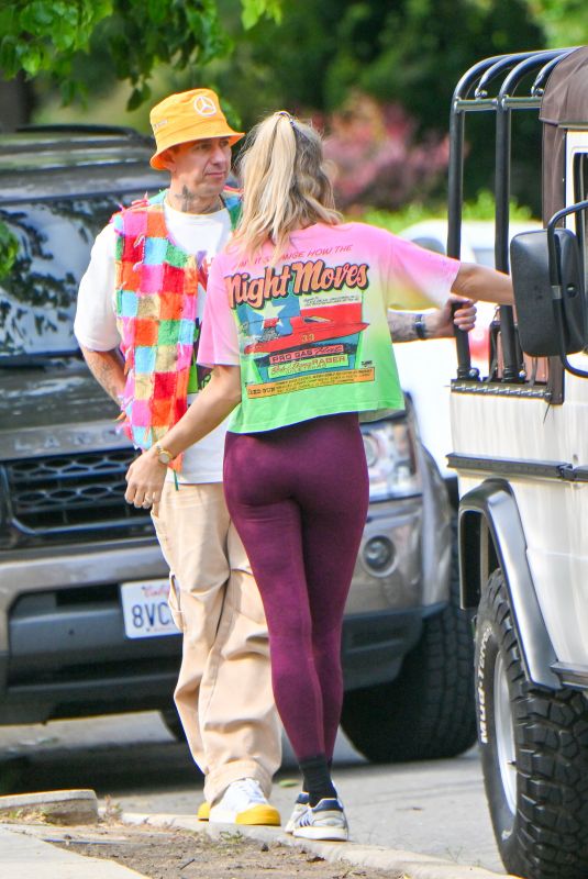 JESSICA HART and James Kirkland Out in Los Angeles 06/12/2023