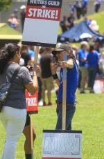 JUSTINE BATEMAN at WGA Strike Rally in Los Angeles 06/21/2023