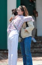 KAITLYN DEVER Out for Lunch with a Friend at San Vicente Bungalows in West Hollywood 06/27/2023