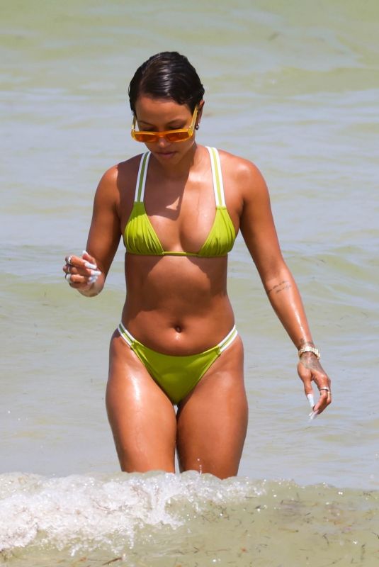 KARRUECHE TRAN in Bikini at a Beach in Miami 05/06/2023