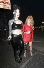 KAT VON D and CHARO Arrives at Paris Hilton Concert in Hollywood 06/07/2023