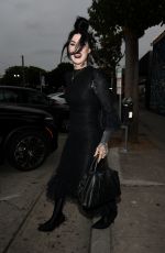 KAT VON D Out for Dinner at Craig