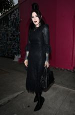 KAT VON D Out for Dinner at Craig