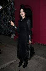 KAT VON D Out for Dinner at Craig