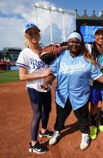 KATHERINE MCNAMARA at Big Slick Celebrity Softball Game in Kansas City 06/02/2023