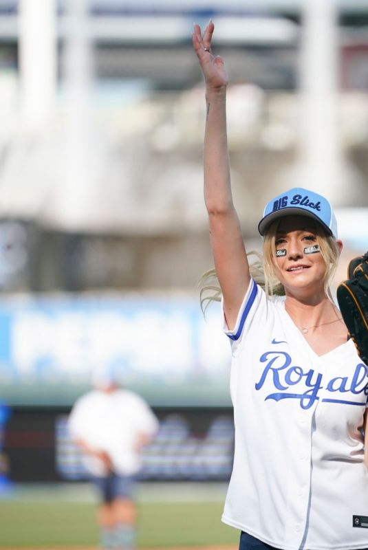 KATHERINE MCNAMARA at Big Slick Celebrity Softball Game in Kansas City 06/02/2023