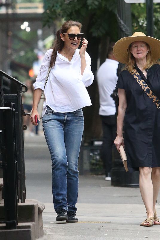 KATIE HOLMES and LAURA LINNEY Out in New York 06/29/2023