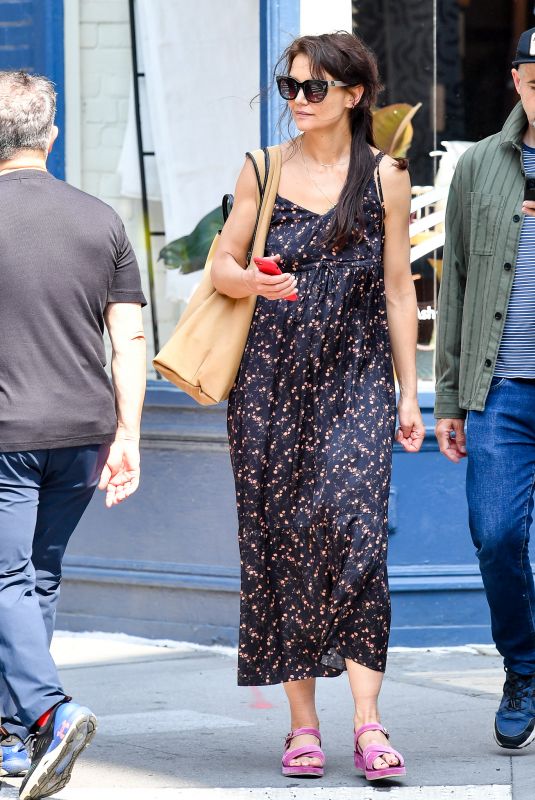 KATIE HOLMES Out with a Friend in New York 06/19/2023