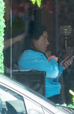 KATIE PRICE Leaves a Hairdressers in Sussex 06/06/2023