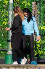 KATIE PRICE Leaves a Hairdressers in Sussex 06/06/2023
