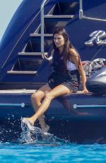 KELLY PIQUET on a Yacht in St-Tropez 06/08/2023