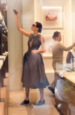 KENDALL JENNER Shopping at Bottega Veneta in Paris 06/26/2023