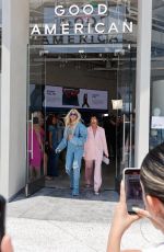 KHLOE KARDASHIAN and KRIS JENNER at Her First Good American Store in Santa Monica 06/23/2023