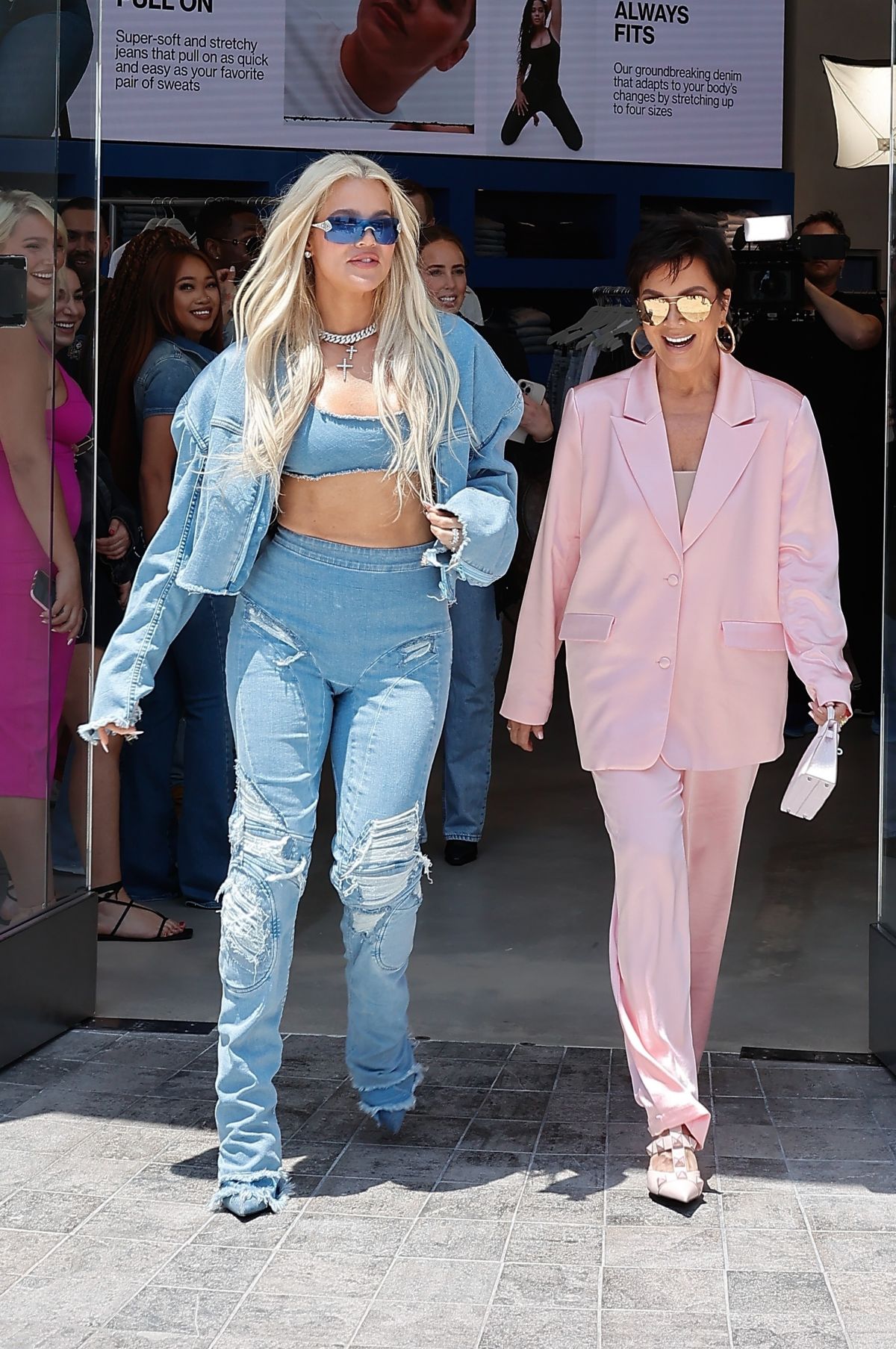KHLOE KARDASHIAN and KRIS JENNER at Her First Good American Store in ...