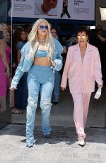 KHLOE KARDASHIAN and KRIS JENNER at Her First Good American Store in Santa Monica 06/23/2023