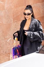 KIM and KHLOE KARADASHIAN Take Their Daughters to Barbie World x Paul Mitchell Exhibition in Santa Monica 06/14/2023