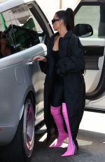 KIM and KHLOE KARADASHIAN Take Their Daughters to Barbie World x Paul Mitchell Exhibition in Santa Monica 06/14/2023