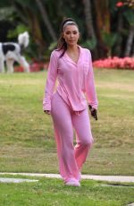KIM KARDASHIAN Out for a Barbie Themed Pajama Birthday Party in Beverly Hills 06/14/2023
