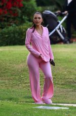 KIM KARDASHIAN Out for a Barbie Themed Pajama Birthday Party in Beverly Hills 06/14/2023