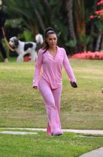 KIM KARDASHIAN Out for a Barbie Themed Pajama Birthday Party in Beverly Hills 06/14/2023