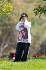 KOURTNEY KARDASHIAN and Travis Barker at a Memorial Service for Travis