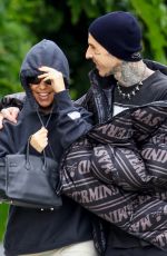 KOURTNEY KARDASHIAN and Travis Barker Out in West Hollywood 05/31/2023