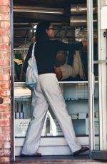 LAURA HARRIER Picking Up Some lLaundry at a Dry Cleaners in Los Feliz 06/03/2023