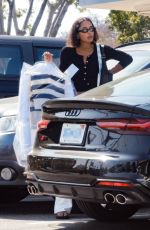 LAURA HARRIER Picking Up Some lLaundry at a Dry Cleaners in Los Feliz 06/03/2023