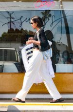 LAURA HARRIER Picking Up Some lLaundry at a Dry Cleaners in Los Feliz 06/03/2023