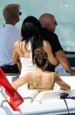 LAUREN SANCHEZ and Jeff Bezos with Friends in Sardinia in Porto Cervo 06/23/2023