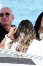 LAUREN SANCHEZ and Jeff Bezos with Friends in Sardinia in Porto Cervo 06/23/2023