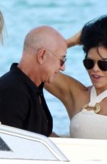 LAUREN SANCHEZ and Jeff Bezos with Friends in Sardinia in Porto Cervo 06/23/2023