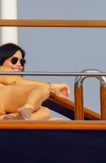 LAUREN SANCHEZ in Bikini at a Yacht in Beaulieu sur Mer 06/16/2023