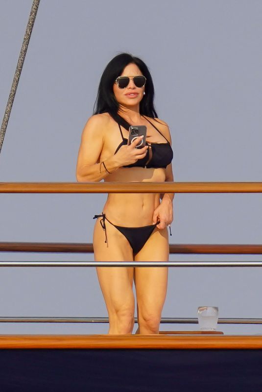 LAUREN SANCHEZ in Bikini at a Yacht in Beaulieu sur Mer 06/16/2023