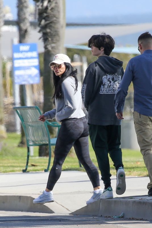 LAUREN SANCHEZ Out with Son Evan Whitesell in Santa Monica 06/09/2023