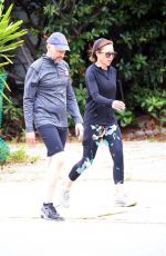 LISA JOYNER and Jon Cryer Out Walking in Los Angeles 06/25/2023